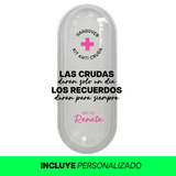 POP UP LAS CRUDAS CIRCULO CRUZ ROSA ARRIBA